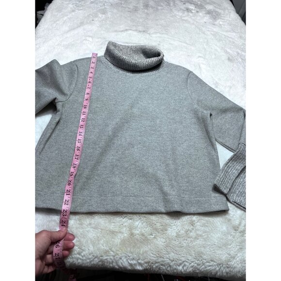 Banana Republic Womens Gray Ribbed Cuff Turtleneck Sweater  size Small - Picture 5 of 7